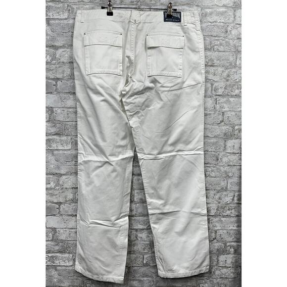 NWT Vilebrequin Men's XL White Cotton Straight Leg Dress‎ Pant Zip Fly Trouser - Picture 2 of 10
